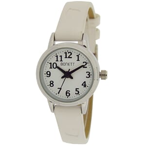 Bonett pikeur hvit tall/rem