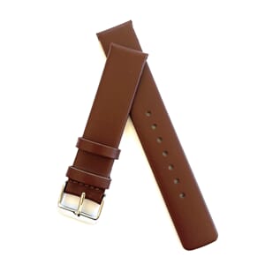 Kalveskinnrem u/søm m.brun 18 mm
