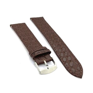 Lærrem Diloy Croco 16mm mørk brun