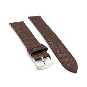 Lærrem Diloy Croco 22mm mørk brun