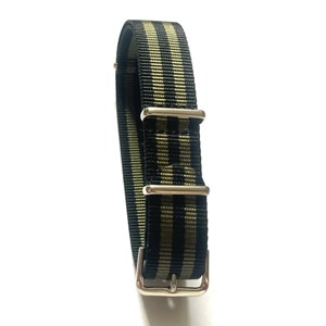 Nylonrem sort/grønn 18 mm