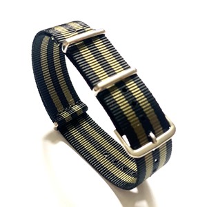 Nylonrem sort/grønn 20 mm