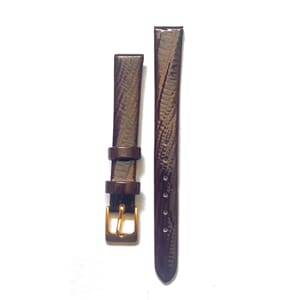 Lærrem 12 mm fashion mørk brun double