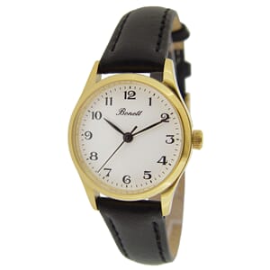 Bonett dameklokke double stål tall rem