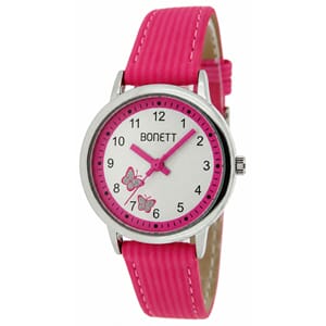 Bonett pikeur rosa sommerfugler