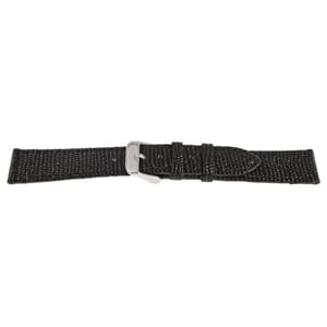 Lærrem croco 10mm sort
