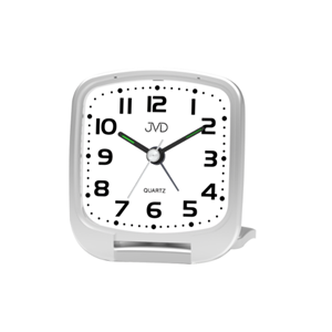 Reisevekkerur snooze silver
